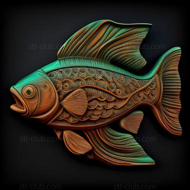 3D model st Venezuelan panaka fish (STL)